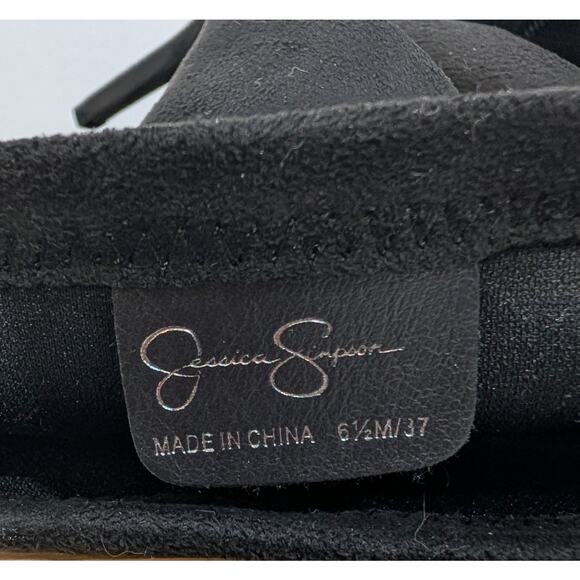 Jessica Simpson Abrine Black Microsuede Over the Knee Heeled Boots 6.5 - Picture 8 of 12